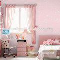 pvc cartoon star sky pink wallcovering wallpaper for kids room